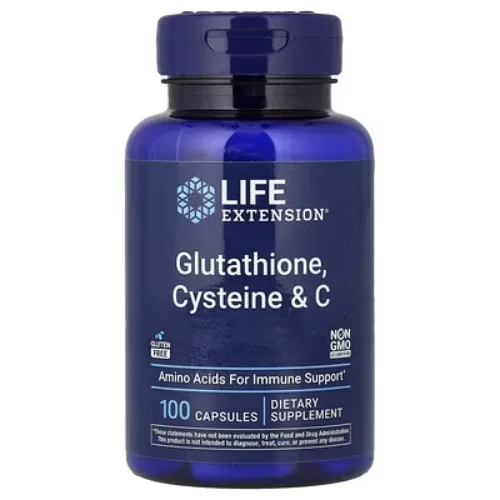 Life Extension Glutathione Cysteine &amp; C 100 Capsules