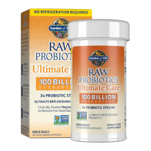 Garden of Life Raw Probiotics – Shelf Stable 30 Capsules
